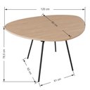 Ver imagem 4 de Conjunto Mesa de Jantar Soho Orgânica C/ 04 Cadeiras Next Est.preta - Nogueira e Preto Nogueira e