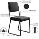 Ver imagem 7 de Conjunto Mesa de Jantar Soho Orgânica C/ 04 Cadeiras Next Est.preta - Nogueira e Preto Nogueira e