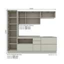 Ver imagem 4 de Cozinha Compacta 5 Peças 100% MDF Fineze Areia