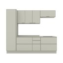 Ver imagem 3 de Cozinha Compacta 5 Peças 100% MDF Fineze Areia