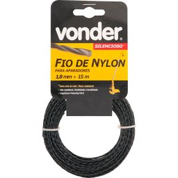 Fio De Nylon 1,8mmx15m Silencioso Para Roçadeiras E Aparador - 3