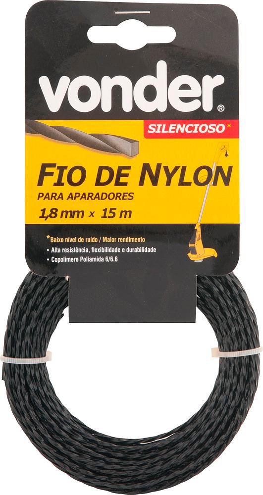 Fio De Nylon 1,8mmx15m Silencioso Para Roçadeiras E Aparador - 2