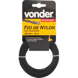 Fio De Nylon 1,8mmx15m Silencioso Para Roçadeiras E Aparador - 2