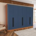 Ver imagem 1 de Guarda Roupa Casal 242,1cm com 6 Portas e 4 Gavetas 240834 Valência Politorno Móveis