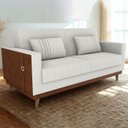 Ver imagem 2 de Sofa Cama 2 Lugares 203 Cm Esther Boucle Natural Corino Whisk Milani Store