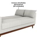 Ver imagem 7 de Sofa Cama 2 Lugares 203 Cm Esther Boucle Natural Corino Whisk Milani Store