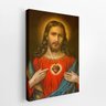 Quadro Sagrado Coração de Jesus Cristo Canvas 60x40cm - 2