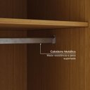 Ver mais imagens de Guarda Roupa Planejado Canto Linear Porta Lisa Samambaia CabeCasa MadeiraOriginals Marrom/Carvalho