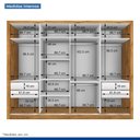 Ver imagem 7 de Guarda Roupa Casal 4 Portas 4 Gavetas Milano Minastex Carvalho