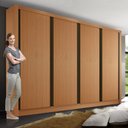 Ver mais imagens de Guarda Roupa Casal 4 Portas 4 Gavetas Milano Minastex Carvalho