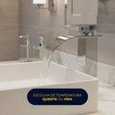 Ver mais imagens de Torneira de Banheiro Lavatório com Misturador Monocomando de Bancada Luxo Inox Prata Brinovar
