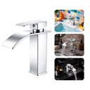 Ver imagem 3 de Torneira de Banheiro Lavatório com Misturador Monocomando de Bancada Luxo Inox Prata Brinovar