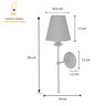 Arandela Parede Luminária Tocheiro Cúpula Metal Champagne - 5