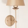Arandela Parede Luminária Tocheiro Cúpula Metal Champagne - 3