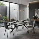 Ver imagem 1 de Kit Mesa de Jantar Tampo Granito com 4 Cadeiras 140cm Caemmun
