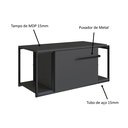 Ver imagem 4 de Gabinete para Banheiro Industrial P1019 sem Cuba Grafite