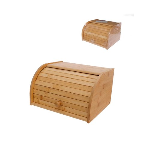 Porta Pão em Bambu 30 Cm - Hauskraft