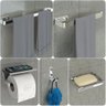 Kit Acessórios Para Banheiro Inox e Cromado 5 Peças MAX - 1