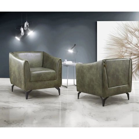 Poltrona Chicago Tecido Verde Musgo:Verde Musgo