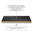 Ver imagem 5 de Sapateira Preta Horizontal Basculante Madeira 24 Pares Basil Idimex