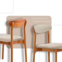 Ver imagem 6 de Mesa Selene Tampo 135cm Laminado com 4 Cadeiras Noronha Moderna Mobília