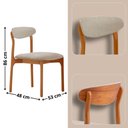 Ver imagem 4 de Mesa Selene Tampo 135cm Laminado com 4 Cadeiras Noronha Moderna Mobília