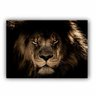 Quadro Leão Furioso - Tela Única - 200 x 120 cm - Preta - 2