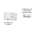 Ver imagem 5 de Kit com 2 Armários Aéreos Multiuso 3 Portas Agata Madesa