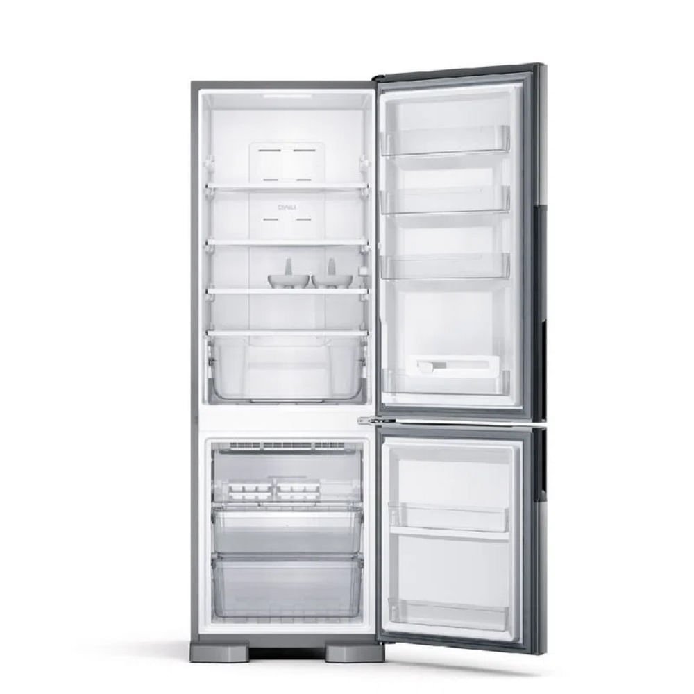 Refrigerador Consul 397 Litros Frost Free Duplex Evox Inox com Freezer Embaixo Cre44bk - 220 Volts - 3