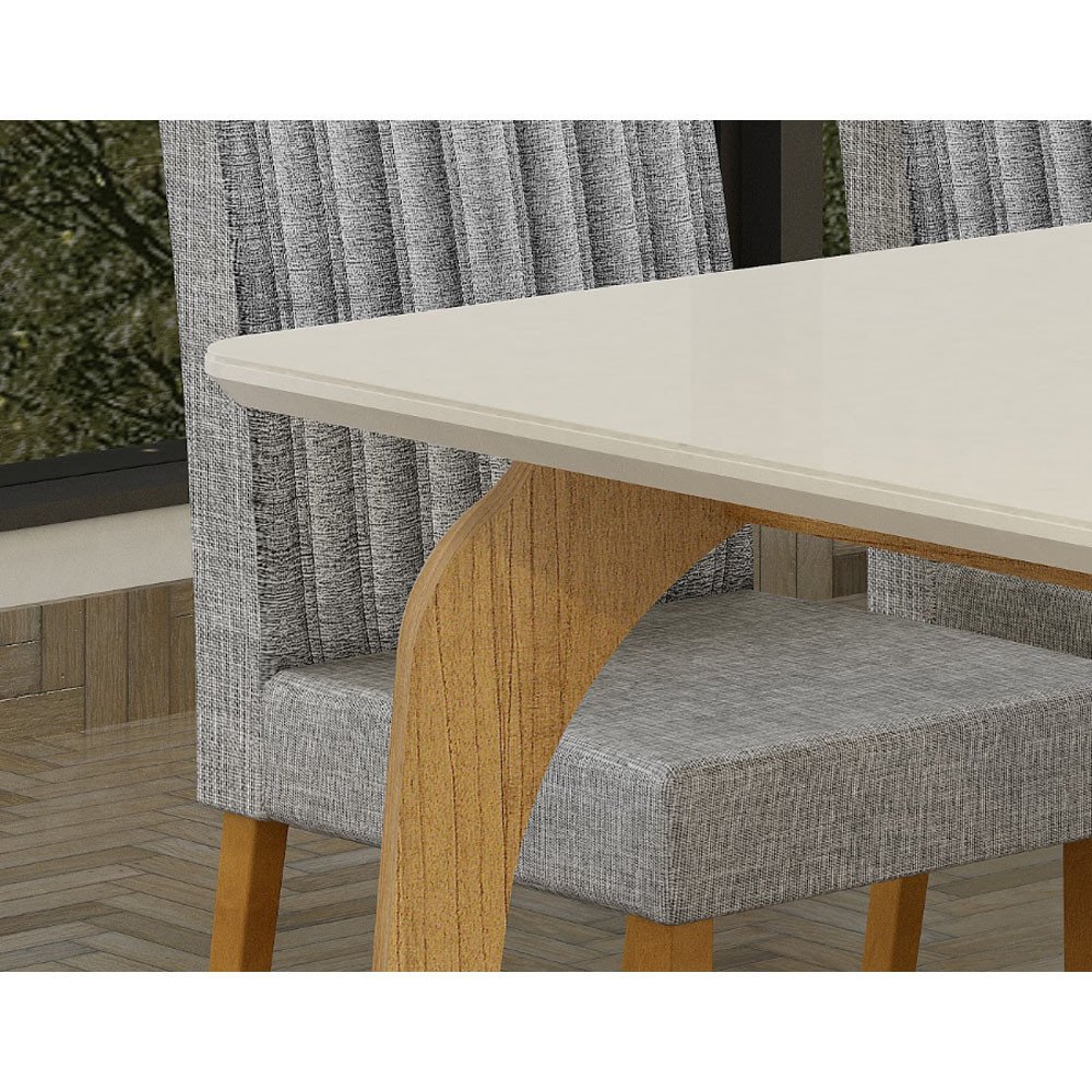 Mesa de Jantar Larissa em Mdp/mdf 160cm Valdemóveis - 2