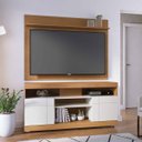 Ver imagem 4 de Rack Bancada para TV até 47" 2 Portas Tayara Freijó/Off White Matte
