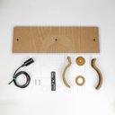 Ver imagem 7 de Luminaria Pendente Desmontada Tripla Cq Nacar Madeira Mdf Cor:rústico