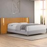 Cabeceira Cama Box Casal Queen King Ripada com Led 250cm Lice D05 Ypê - Lyam Decor - 2