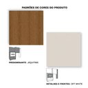 Ver imagem 3 de Cabeceira Solteiro com Mesa de Cabeceira 2 Gavetas Rimo Angra Jequitibá/offwhite