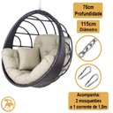 Ver imagem 4 de Kit 4 Cadeiras e Mesa 2 Espreguiçadeiras 1 Balanço Ninho e 1 Chaise em Alumínio Trama Original