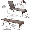 Ver imagem 7 de Kit 4 Cadeiras e Mesa 2 Espreguiçadeiras 1 Balanço Ninho e 1 Chaise em Alumínio Trama Original