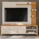 Ver imagem 3 de Estante Painel para Tv 70 Pol Pés Retrô 200cm Homero L05 Tauari Off White Fosco - Lyam Decor