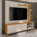 Ver imagem 2 de Estante Painel para Tv 70 Pol Pés Retrô 200cm Homero L05 Tauari Off White Fosco - Lyam Decor