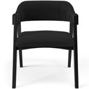 Ver imagem 3 de Kit 2 Cadeiras Sala de Jantar Estar Living Estofada Suran L02 Preto Bouclê Preto - Lyam Decor