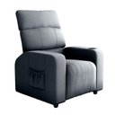 Ver imagem 2 de Poltrona Reclinável Mx-67 Pulse do Papai Suede Cinza com Encosto Ajustável Loja Sheep