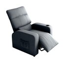 Ver imagem 3 de Poltrona Reclinável Mx-67 Pulse do Papai Suede Cinza com Encosto Ajustável Loja Sheep