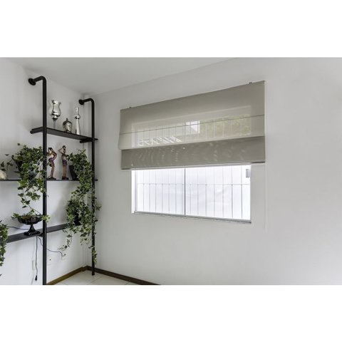 Persiana Romana Tela Solar 3% Cinza - Requinte Screen 3% 1,64m até 1,89m 1,9m até 2,19m