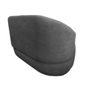 Ver imagem 5 de Namoradeira Decorativa Beatriz Orgânica Suede Cinza