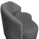 Ver imagem 6 de Namoradeira Decorativa Beatriz Orgânica Suede Cinza
