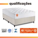 Ver imagem 5 de Cama Box Baú Colchão Casal Molas Ensacadas Real 138x188x68cm Branco / Bege Inducol