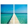 Quadro Pier - Kit 2 telas - 60 x 40 cm - Preta - 2