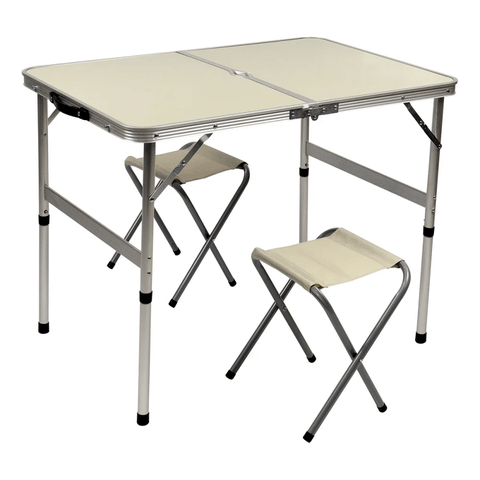 Mesa Dobrável Trail 2 Banquetas Alumínio Kala Mdk 400