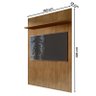 Painel Ripado Siena Sala para TV até 65 Polegadas 180 cm Cedro - 3