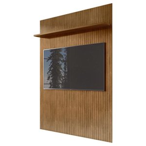 Painel Ripado Siena Sala para TV até 65 Polegadas 180 cm Cedro