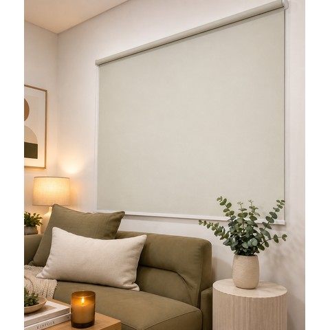 Persiana Rolo Blackout - 0,70L X 1,40A - Palha - Direito